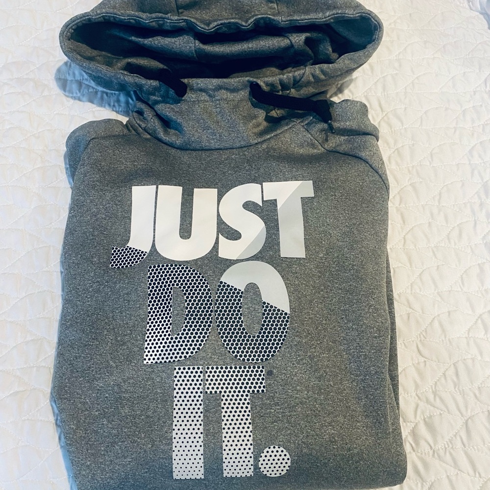 Nike Gray Hoodie - Just Do It